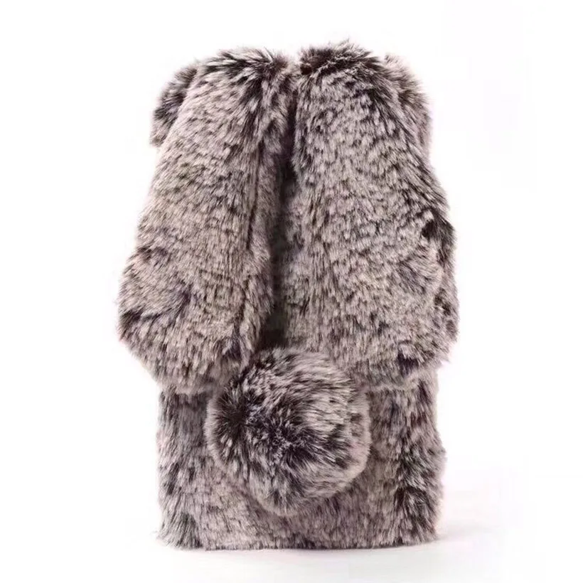 Меховой чехол для samsung Galaxy S10 5G Plus M20 M10 Lite S10E A10 A50 A30 A6 плюс A8 A9 A7 A750 J2 J4 Core J5 J7 Prime - Цвет: Brown