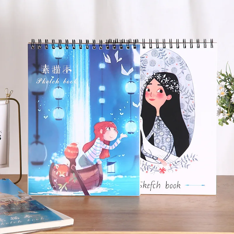 

A4 Sketch Book Art Painting Book Sketch Sketch Book Children's Graffiti Book Blank Painting Hand-painted Book School Stationery