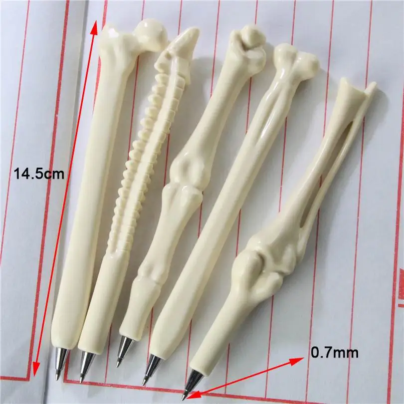 500 шт. Новинка Шариковая ручка Форма кость канцелярский подарок для студента