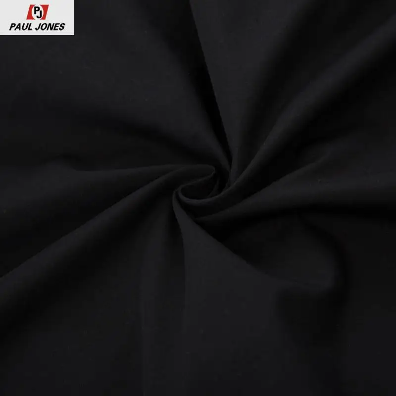 Мужская рубашка с коротким рукавом PAUL JONES контрастным воротником и пуговицами