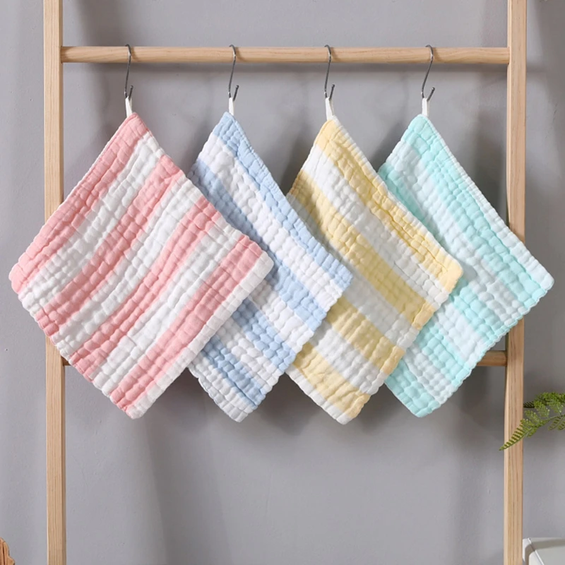 

4 Pcs Baby Bibs Newborn Absorbent Soft Cotton Burp Cloth Saliva Towel Toddler Handkerchief Scarf Washcloth