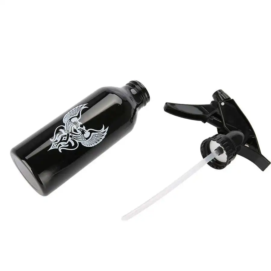 Бутылка для татуировок из алюминиевого сплава с зелеными водорослями и голубым