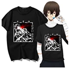 Летняя модная повседневная футболка с принтом Bungo Stray Dogs