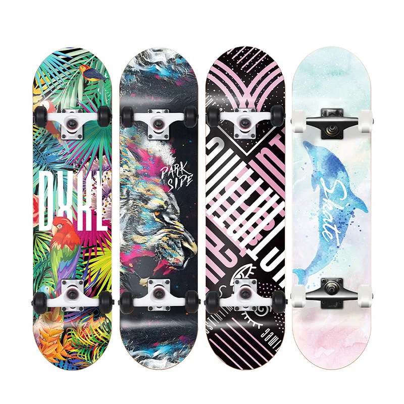 Скейтборды для взрослых 79 см четыре колеса мальчиков и девочек скейтборды доска