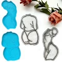 body silicone mold diy tray storage female human body mold resin creative new 2021 mold sexy home craft decoration casting