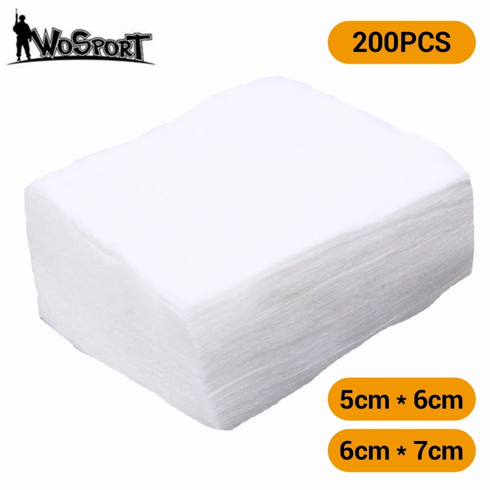 200 шт. патчи для чистки пистолета ружья страйкбольная звезда высокопоглощающие