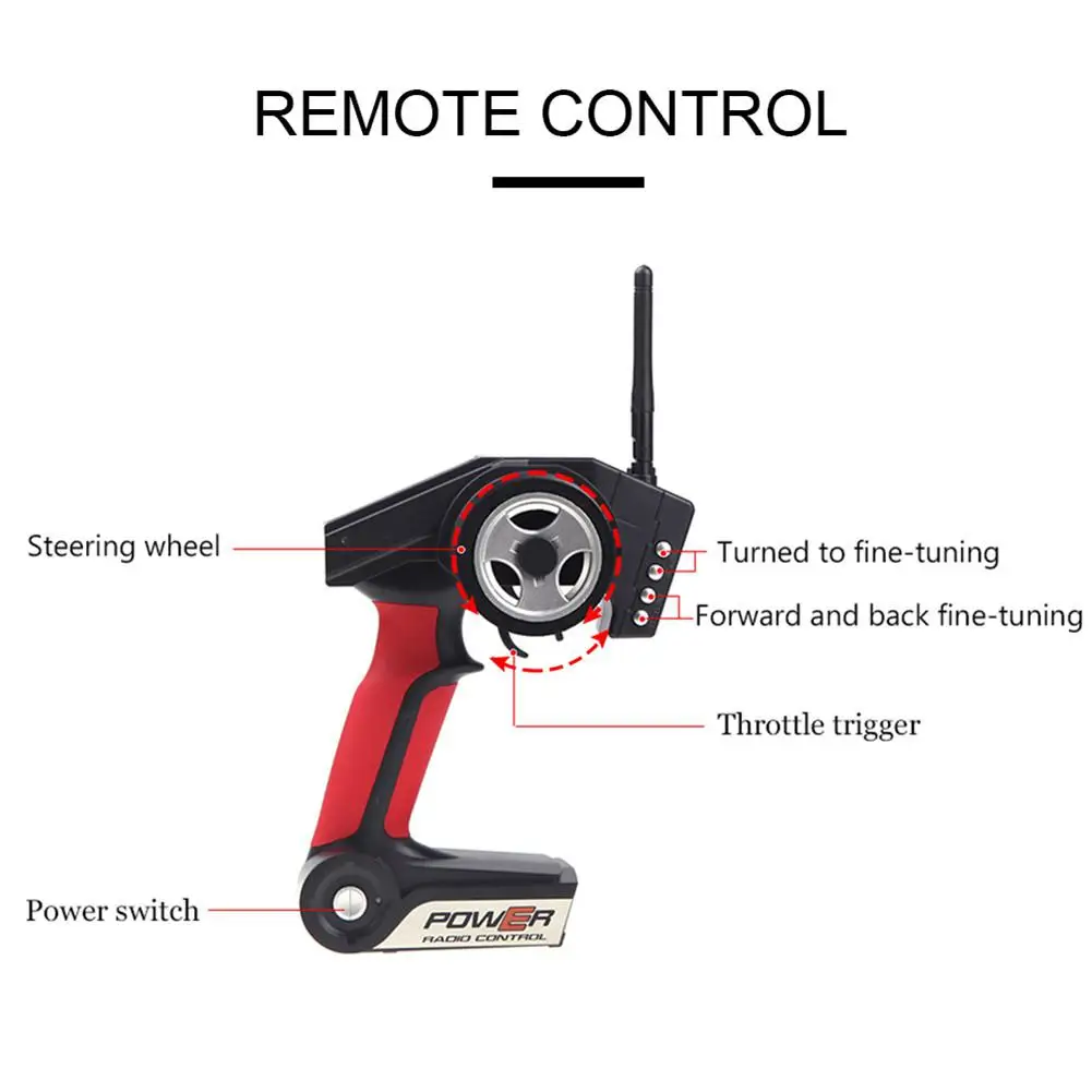 WLtoys игрушки Φ Радиоуправляемый автомобиль 1/18 Масштаб 2 4G 4WD Электрический