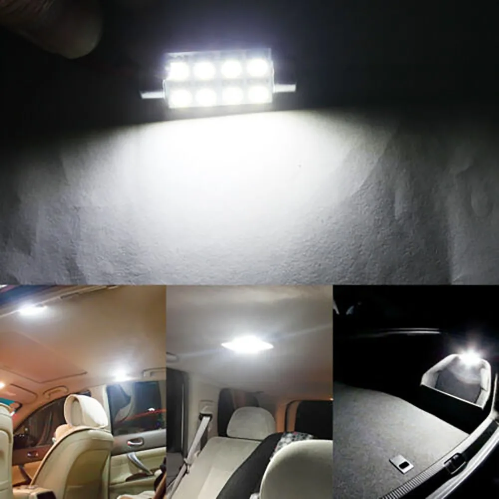 

Автоматическая лампа для чтения 20X 41 мм Festoon 5050 8SMD светодиодный светильник с can-bus белые лампы, устанавливаемый на крыше автомобиля интерьерн...