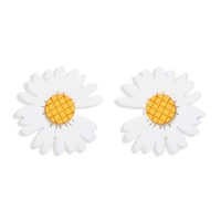 bk sun flower style earrings colorful acrylic beads boho style lovely earrings stud eardrop female summer jewelry