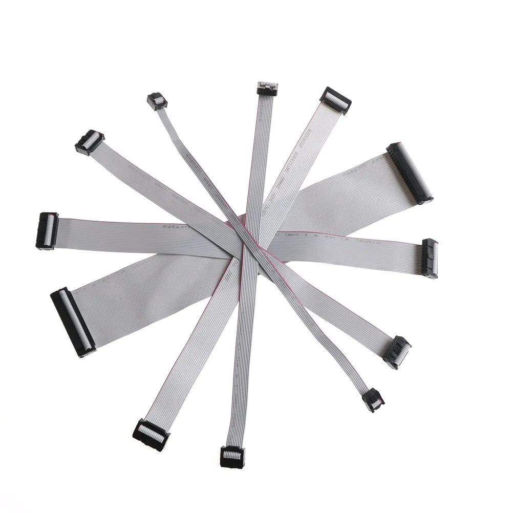 

Один или 5 шт. 200 мм/300 мм 6P 10P 14P 16P 20P 40P провода IDC плоский ленточный кабель для передачи данных 2,54 мм разъем