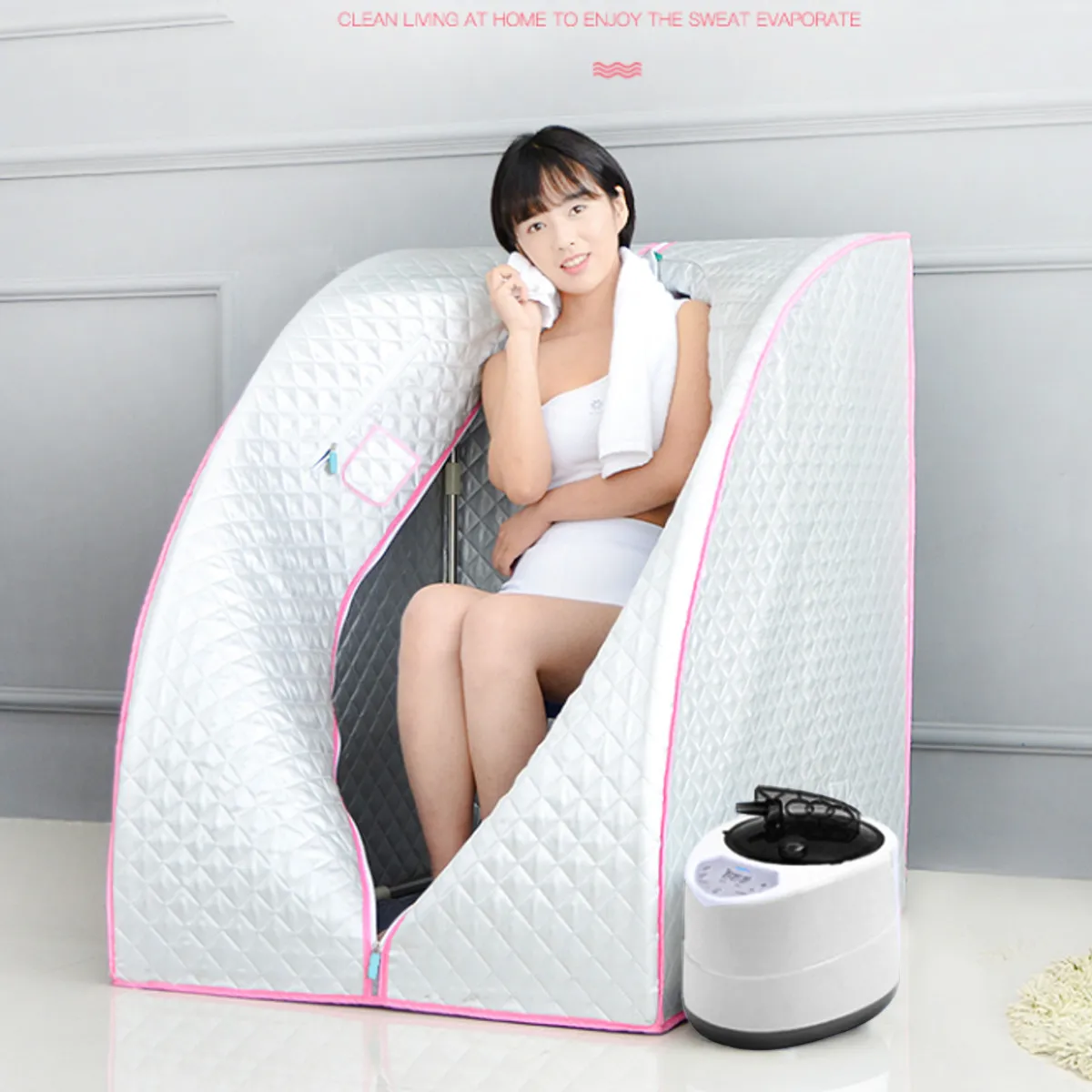 Портативная сауна-сауна с паровым душевым генератором инфракрасная спа-палатка