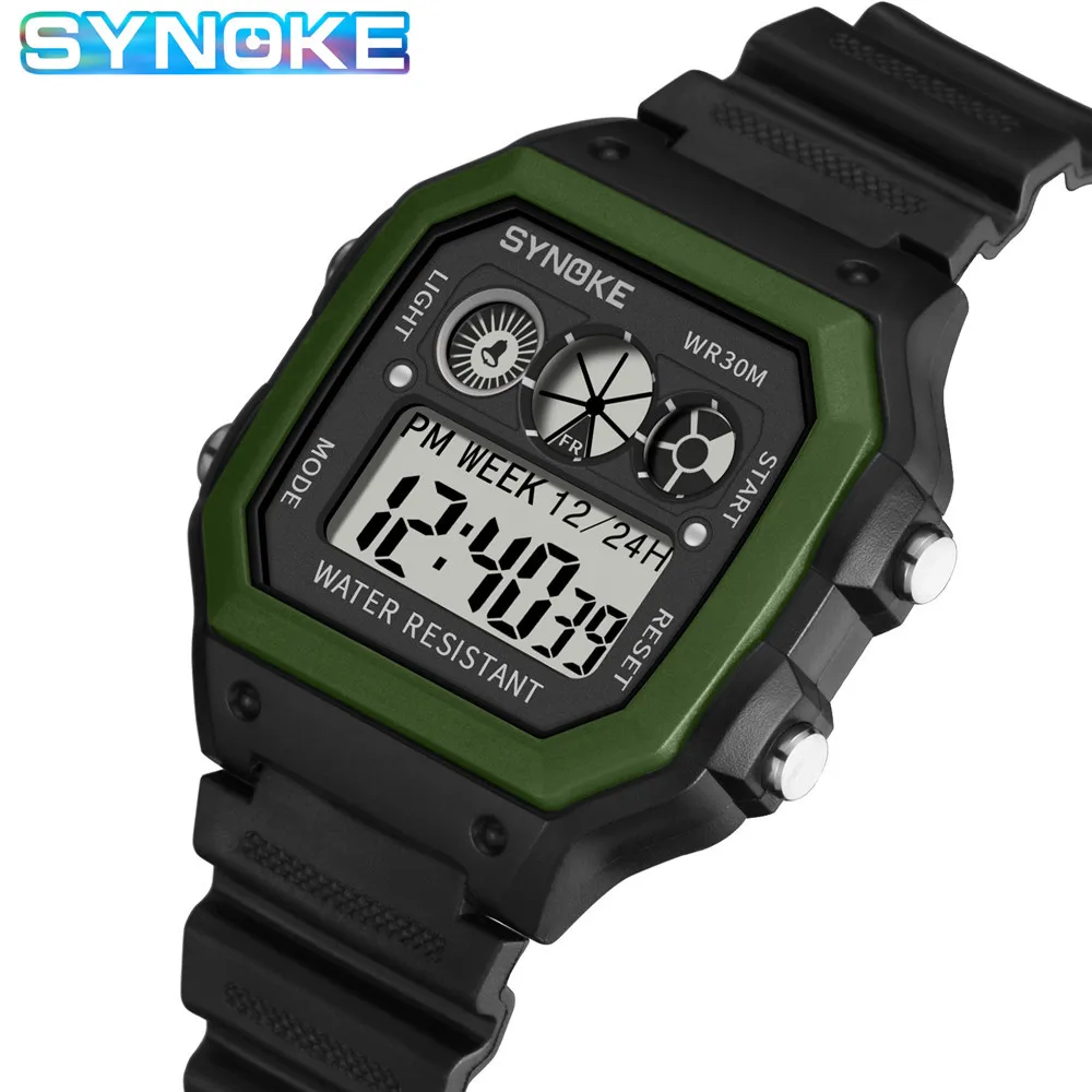 Унисекс часы многоцветные винтажные силикагель 2020 светодиодный спортивные