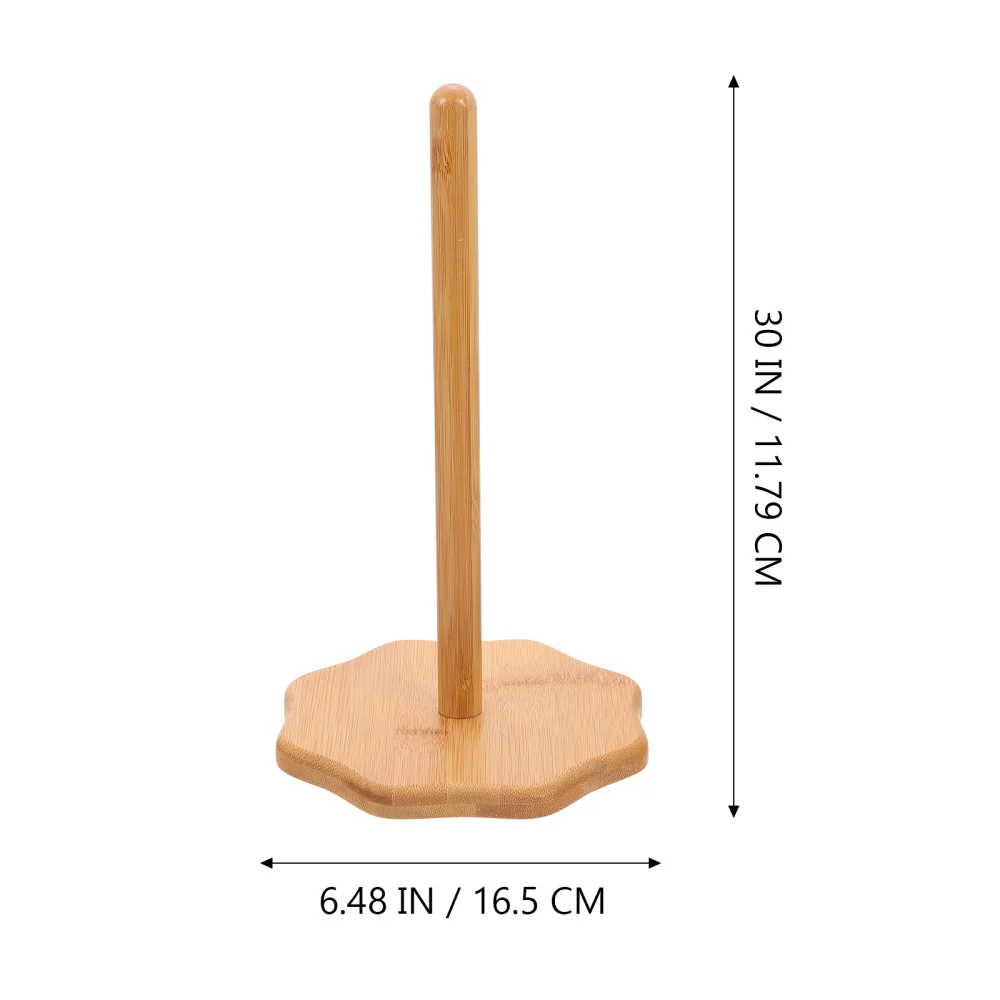 

1pc Desktop Paper Roll Storage Rack Practical Bathroom Tissue Rack (Log Color)