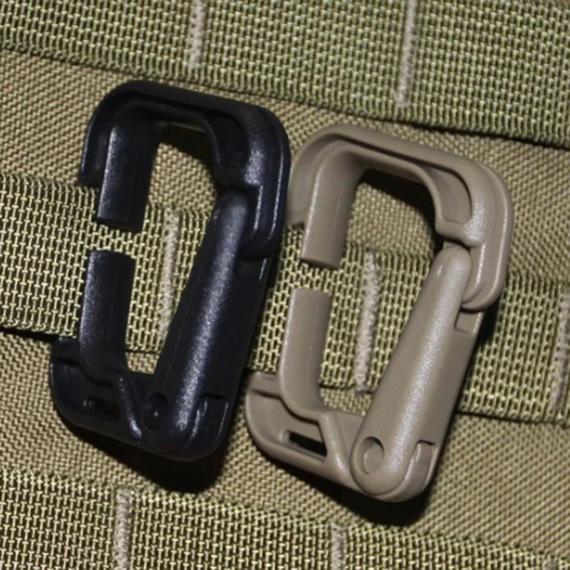 1 шт. многоцелевой крючок тактический Пластиковый Карабин с d образным