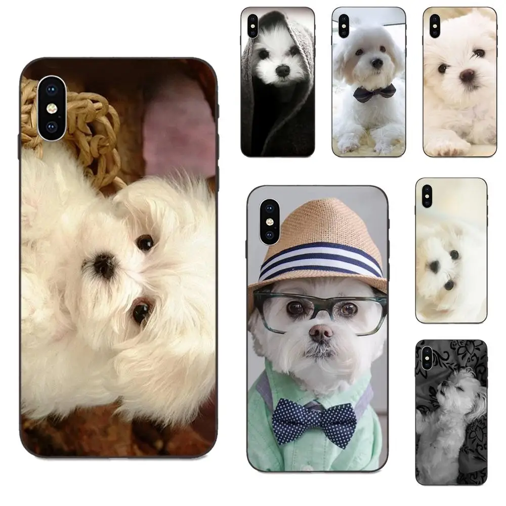Мягкие чехлы Awesome I Love My Maltese Dog Для Galaxy A8 A9 Star Note 4 8 9 10 S3 S4 S5 S6 S7 S8 S9 S10 Edge Lite Plus Pro
