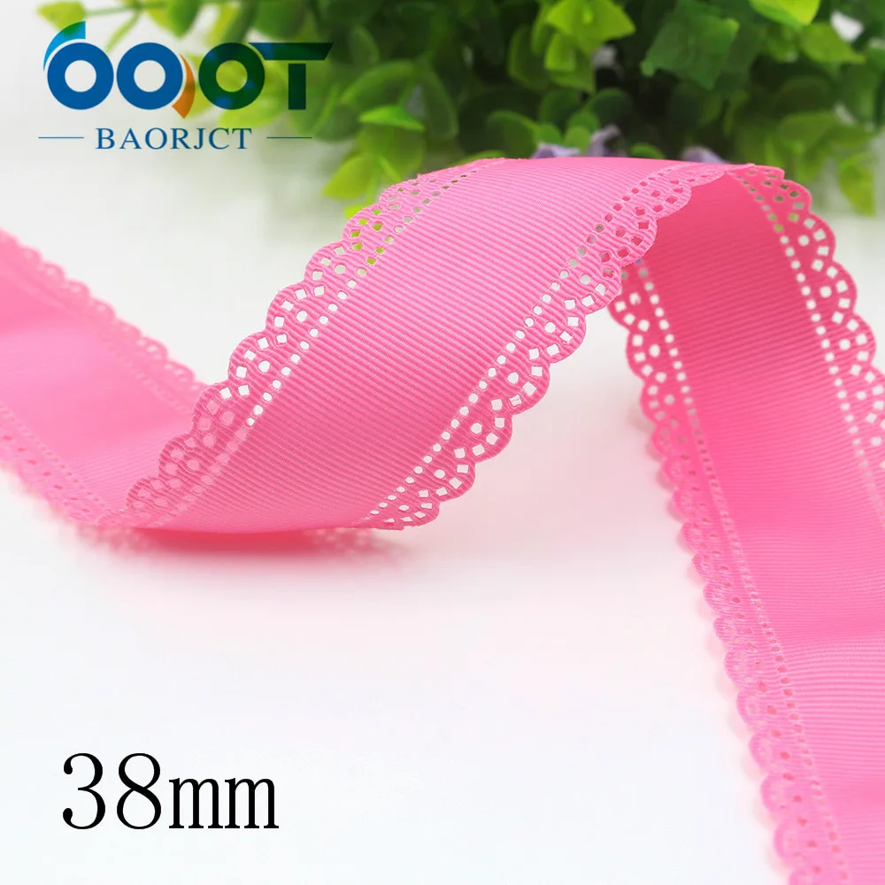 I-19407-884 OOOT BAORJCT I-19407-882, 10 ярдов, горячая Распродажа 38 мм полые цветы сплошная корсажная лента ленты, DIY ручной работы материал, аксессуары для одежды - Цвет: I-19407-884