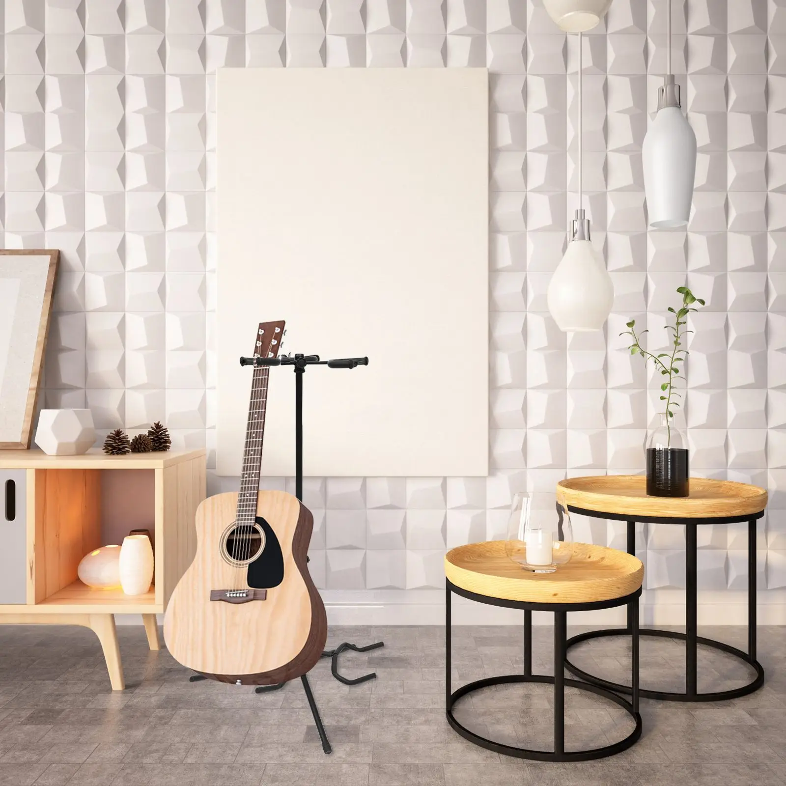 

Durable Guitar Stand Delicate Texture Lute Electric Guitar Rack Musical Instrument Bracket Guitar Metal Stand Holder