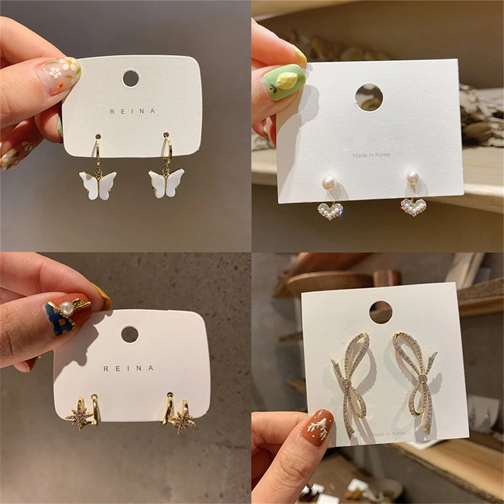 

925 silver needle long tassel earrings female Korean fashion temperament butterfly retro pearl earrings