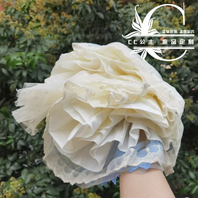 

Baby girl summer vintage Spanish lolita ball gown dress kids lace stitching mesh birthday party strap princess dress