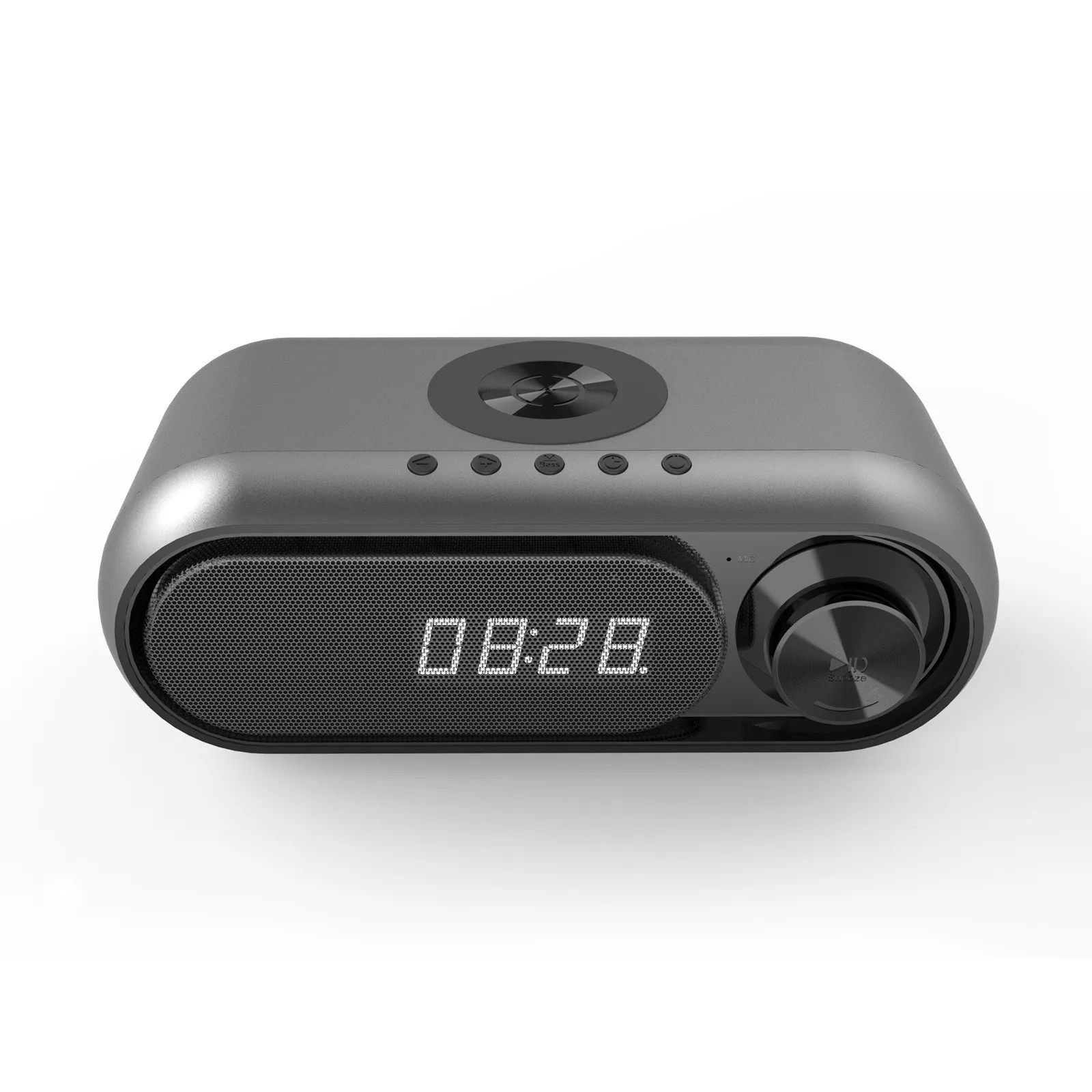 Новинка 2021 беспроводной Bluetooth-динамик светодиодный Будильник FM-радио TF-карта