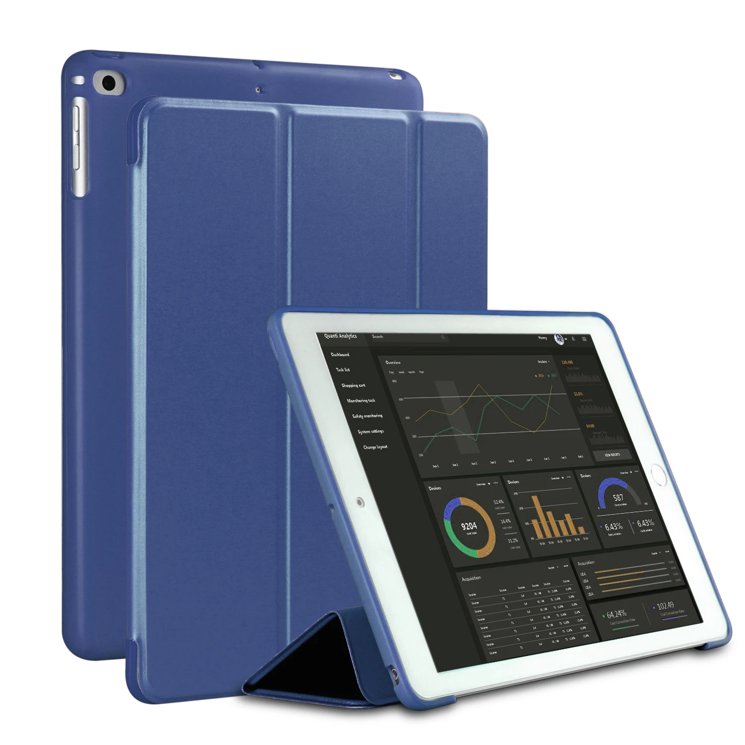Чехол для нового iPad 9 7 дюймов 2017 2018 Air 1 2 Funda Мягкая силиконовая задняя крышка из