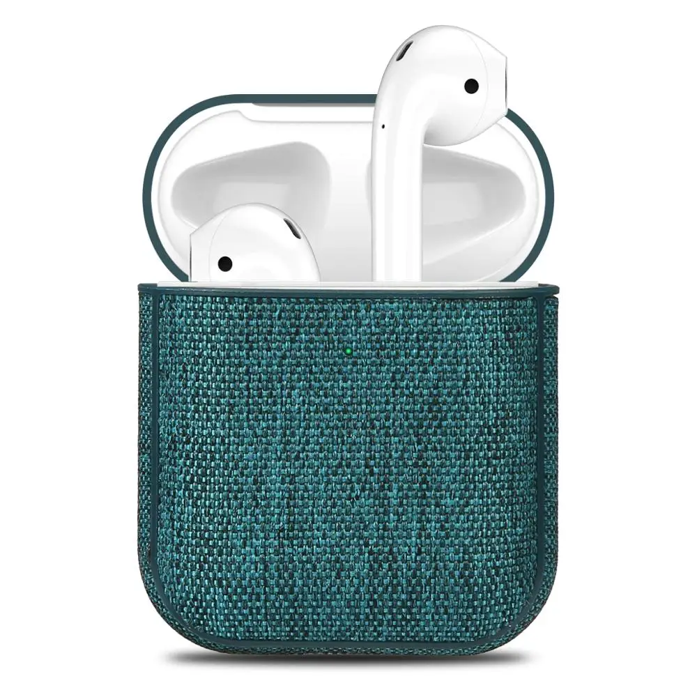 Тканевый чехол для наушников Airpods с отверстием для зарядки, Ретро Чехол для наушников с Bluetooth для Airpods 2, полный защитный чехол