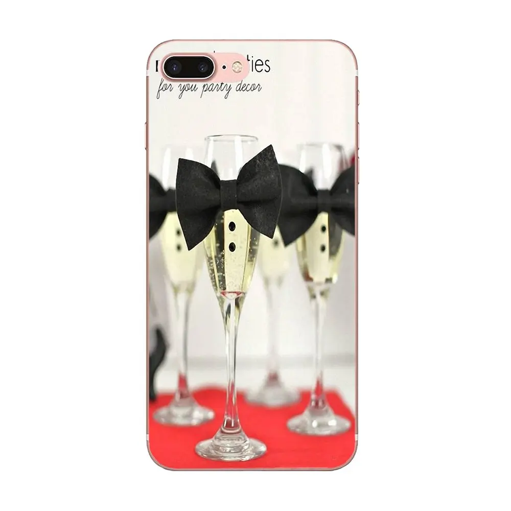 Бокал для вина Bubble Wine Glass Elegance Transparent Clear TPU для Xiaomi Redmi Mi 4 7A 9T K20 CC9 CC9e Note 7 9 Y3 SE Pro Prime Go Play on.
