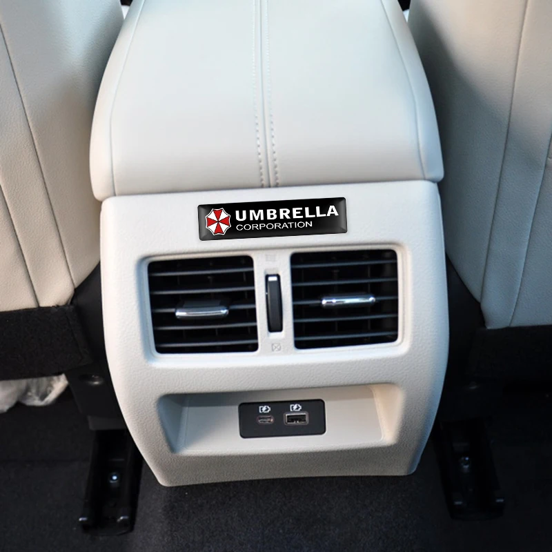 

10pcs 3D Car Styling Decorative Epoxy Resin Umbrella corporation Emblem Badge Sticker Decals For Citroen Peugeot Toyota Honda