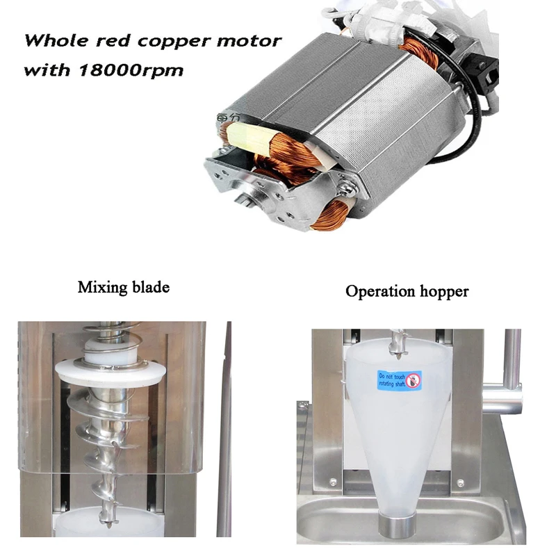 Машина для растушевки замороженного йогурта холодильник приготовления