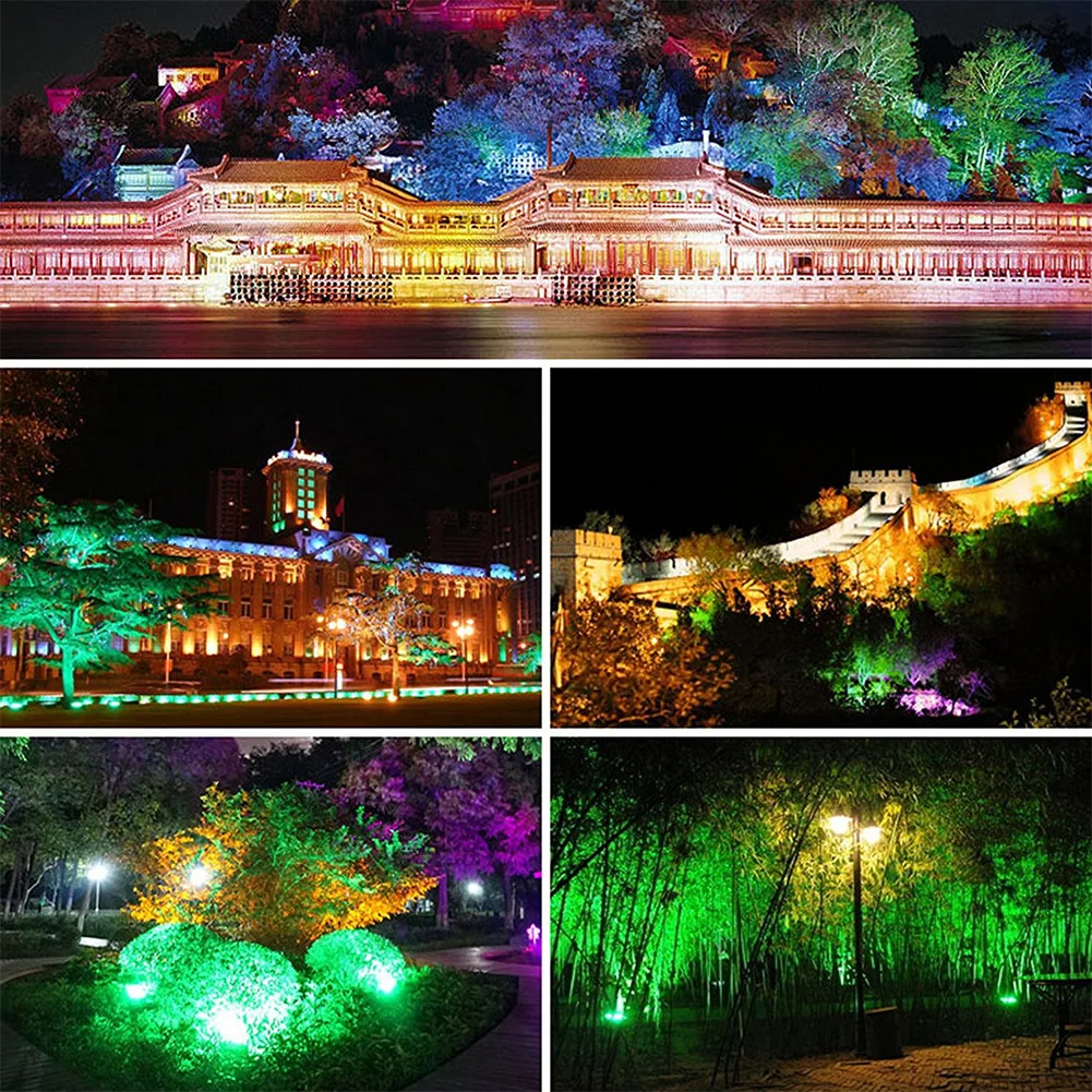 

Outdoor Spotlight With Remote Control Waterproof 16 Colors 4 Modes Lamp IP65 Spotlight With Remote Control