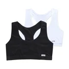 Хлопковый тренировочный бюстгальтер для девочек, спортивный бюстгальтер для детей 12 лет, топы для девочек, нижнее белье, жилет для подростков и бега, детское нижнее белье, Топ