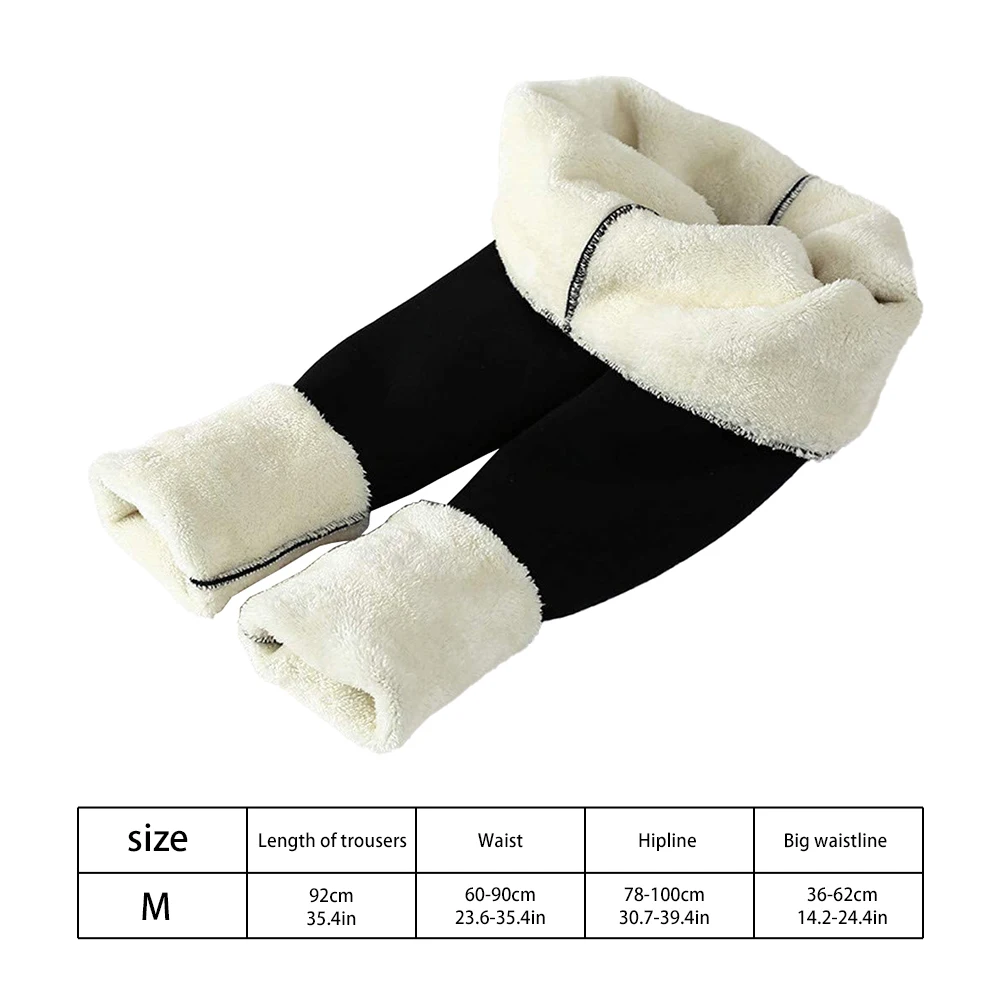 

2020 Warm Women Pants Winter Thick Warm Skinny Thick Velvet Wool Stretch Fleece Leggins Trousers Lambskin Cashmere Female