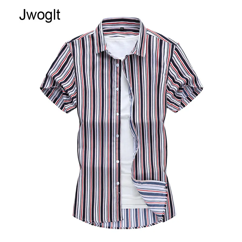 45 кг 120 кг. красные синие полосатые рубашки мужские модные летние с коротким
