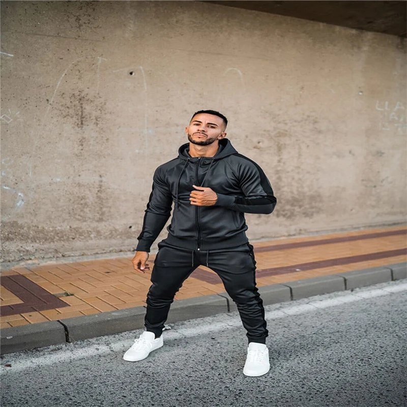 Новинка 2021 весенне-осенний модный брендовый спортивный костюм в европейском