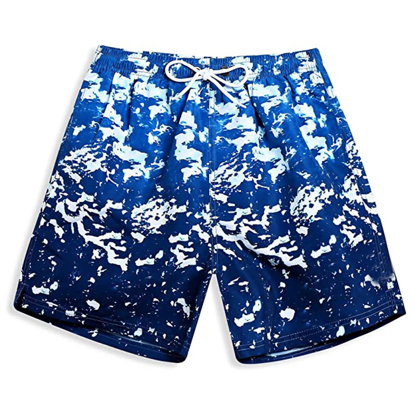 

Мужские плавки, купальник с принтом океана, Мужской купальный костюм на шнуровке, дышащий купальный костюм, мужские пляжные шорты, купальны...