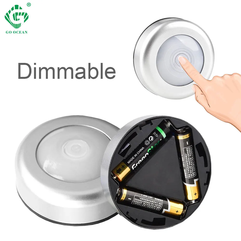 Сенсорный выключатель 6 элементов Регулируемая яркость для шкафа кухни