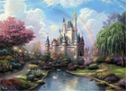Набор для рисования по номерам на холсте замок мечты