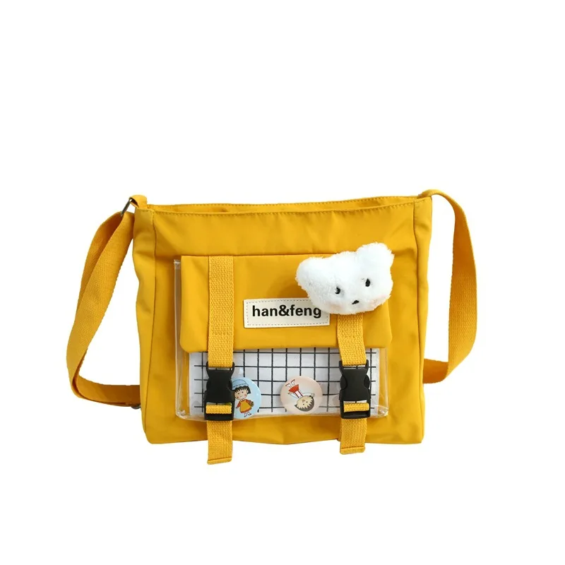 Женские сумки на плечо для девочек новинка 2020 модные холщовые милые мессенджеры