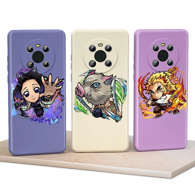 

Hot Demon Slayer Anime for Huawei Mate 40 30 20 Pro Lite Y9 Prime Y7 Y6 2019 2020 Liquid Silicone Soft Cover Phone Case