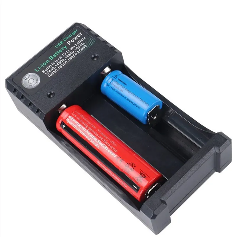 Usb зарядка 18650 18350 зарядного устройства 2/4 слота перезаряжаемые фонарик локатор громкоговоритель 3,7 V литиевая батарея независимой зарядкой