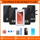 ЖК-дисплей для iPhone X XS XR 11 Pro Max, сенсорный 3D экран с дигитайзером для замены, 100% без битых пикселей, качество AAA +++