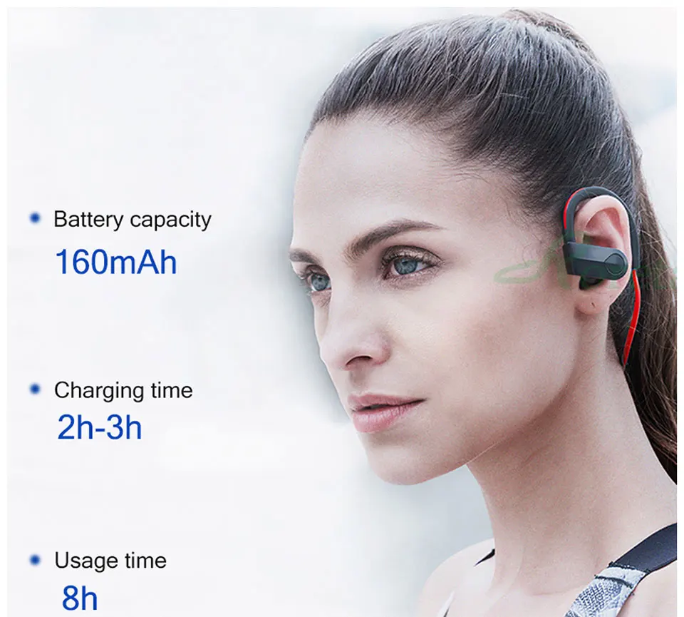 

New K98 Bluetooth 4.1 Wireless Headphones Sports Running Stereo Headphones and Microphone Headphones In-ear Mini Headphones