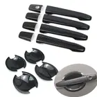 Для Mitsubishi ASX 2010-2020 углеродное волокно хромированная Автомобильная боковая дверная ручка декоративная крышка наклейка Стайлинг Аксессуары