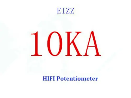 Eizz 10K 25K 50K 100K 250K Точность 24 шаговый потенциометр громкости 24 файл частичное давление звуковой потенциометр - Цвет: 10K