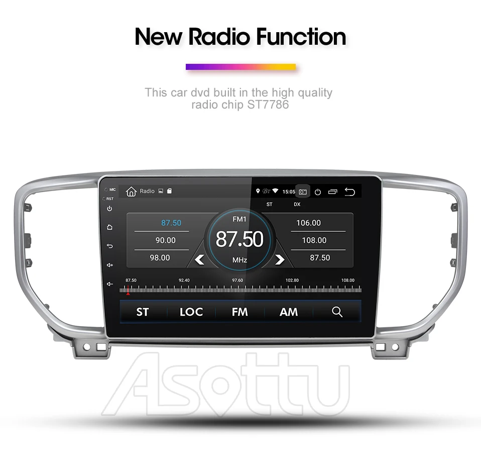 Автомобильный dvd-плеер Asottu DSP android 9,0 PX30 для KIA sportage KX5 gps навигация 1 din стерео головное устройство автомобиля стерео