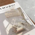 2021 Новый зажим-краб для женщин Жесткий красочный пластиковый зажим для волос большой размер зажим для волос заколка-краб Шикарные аксессуары для волос подарок