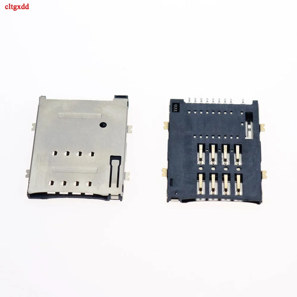 Разъем для Sim-карты 8 + 1P 9 Pin Sim держатель карт Selft Push Type планшетного ПК