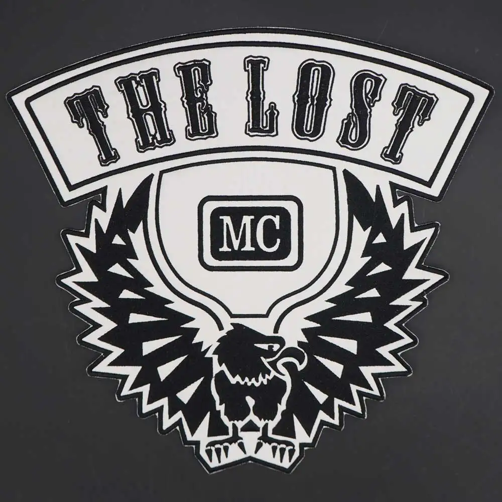 THE LOST EAGLE MC большой вышивкой мотоциклетный Байкерский патч Стикеры для одежды