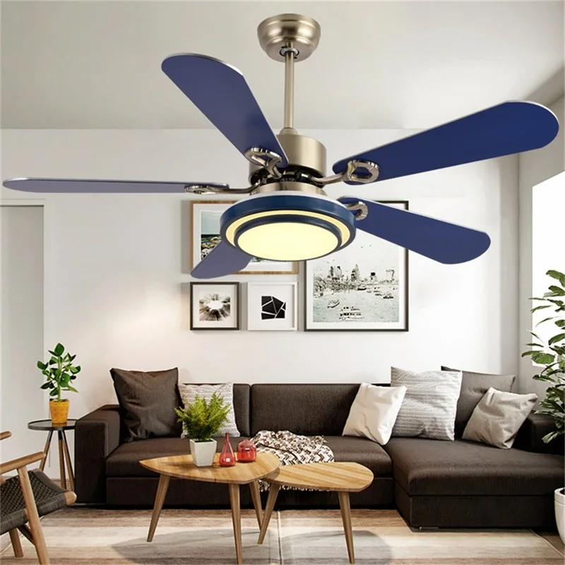 AOSONG современный потолочный вентилятор с подсветкой светодиодный 3 цвета