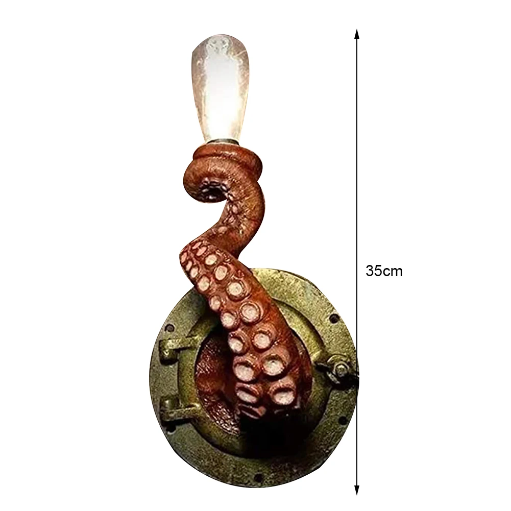 

Retro Octopus Electric Wall Light Tentacle Monsters with Bulbs Hanging on Wall Octopus Tentacle lamp Holder for Home Decor